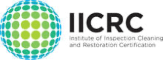 IICRC certification logo for mold and water damage professionals.